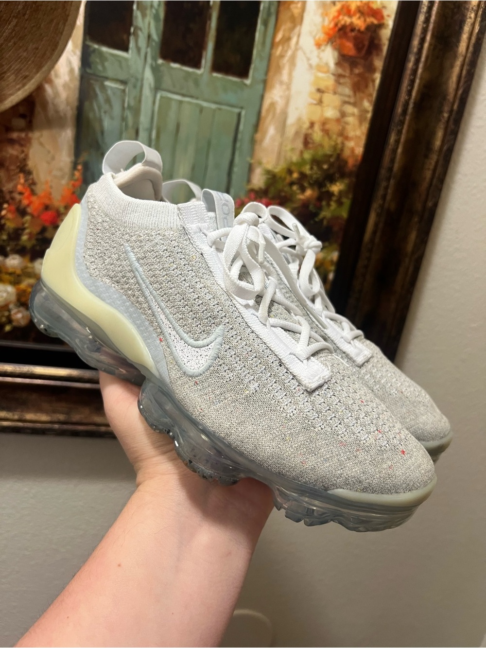Nike Air VaporMax 2021 FK White Pure Platinum sneakers - Picture 3 of 16